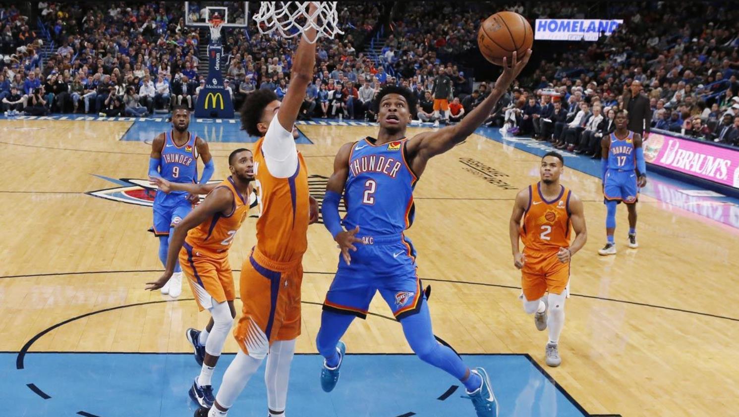 鹈鹕与雷霆大决战，双方势均力敌