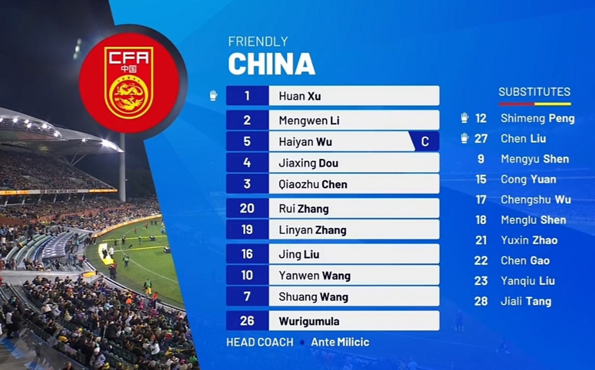 包含中国女足取胜澳大利亚，实现小组第一的词条